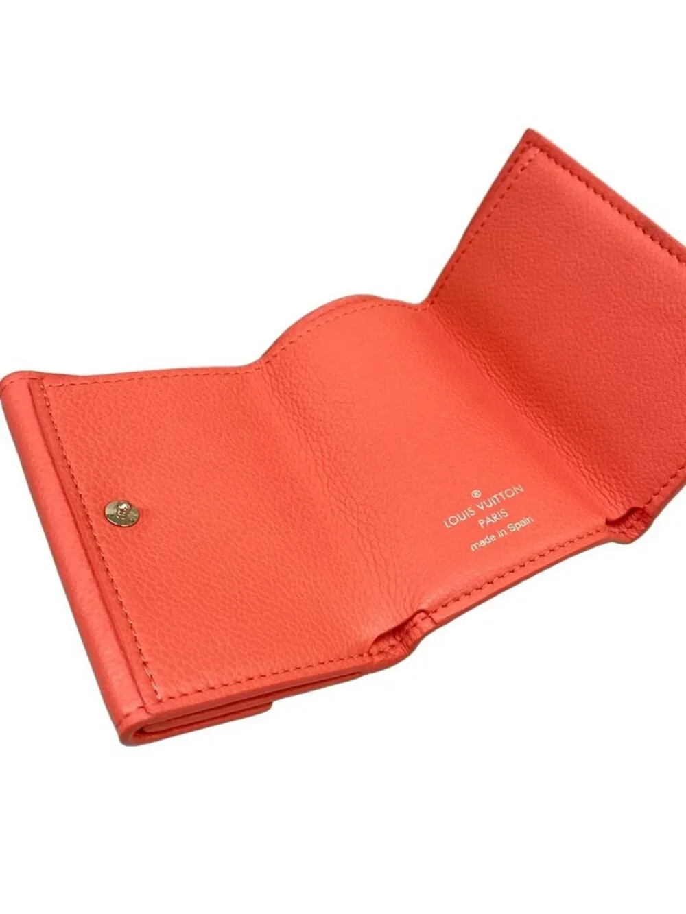 Louis Vuitton Trifold Wallet Lockme Portefeuille Lock Mini Blossom Leather